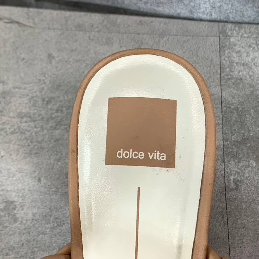 DOLCE VITA Women's Cafe Stella Nairi Braided Square-Toe Slide Sandals SZ 10