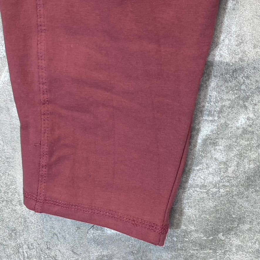 BEBE SPORT Women's Antic Rose Basic Solid Pull-On Capri Leggings SZ L