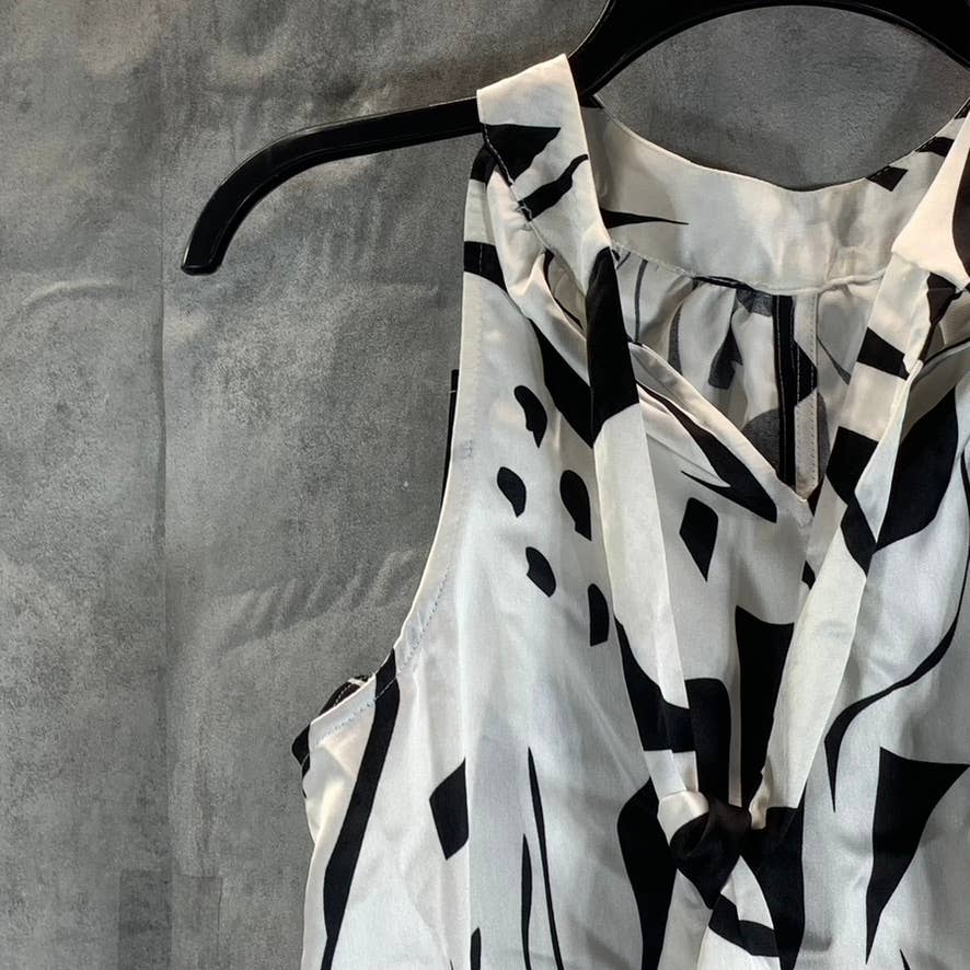 INC INTERNATIONAL CONCEPTS Women's Gallery Geo Cutout Sleeveless Top SZ M