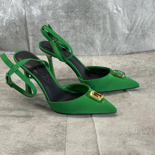 INC INTERNATIONAL CONCEPTS X MATEO Women's Green Victoria Gemstone Pumps SZ 6.5