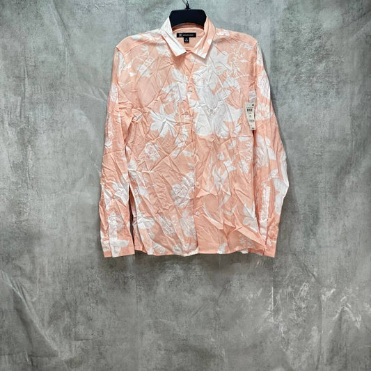 INC INTERNATIONAL CONCEPTS Pink Joey Floral Print Long Sleeve Shirt SZ XS