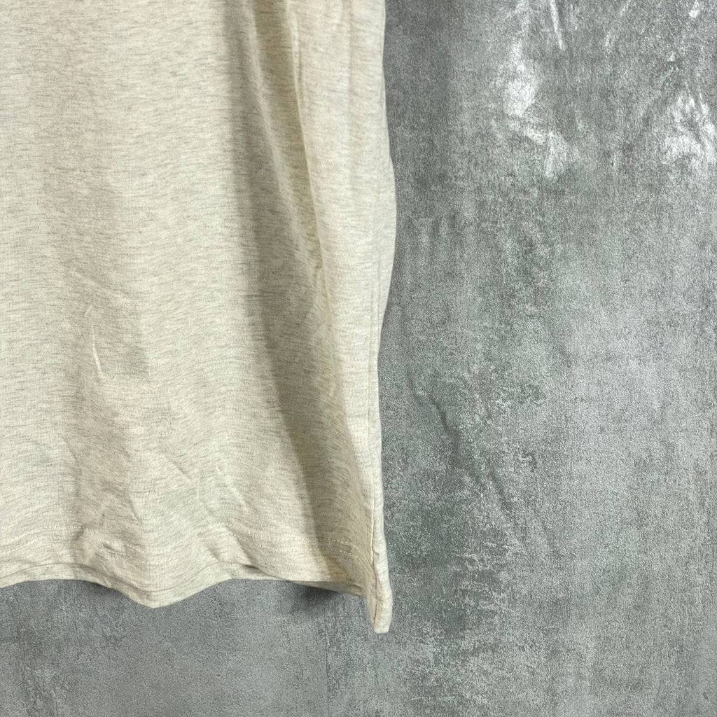 CLUB ROOM Men's Tan Solid Crewneck Classic-Fit Short-Sleeve T-Shirt SZ L
