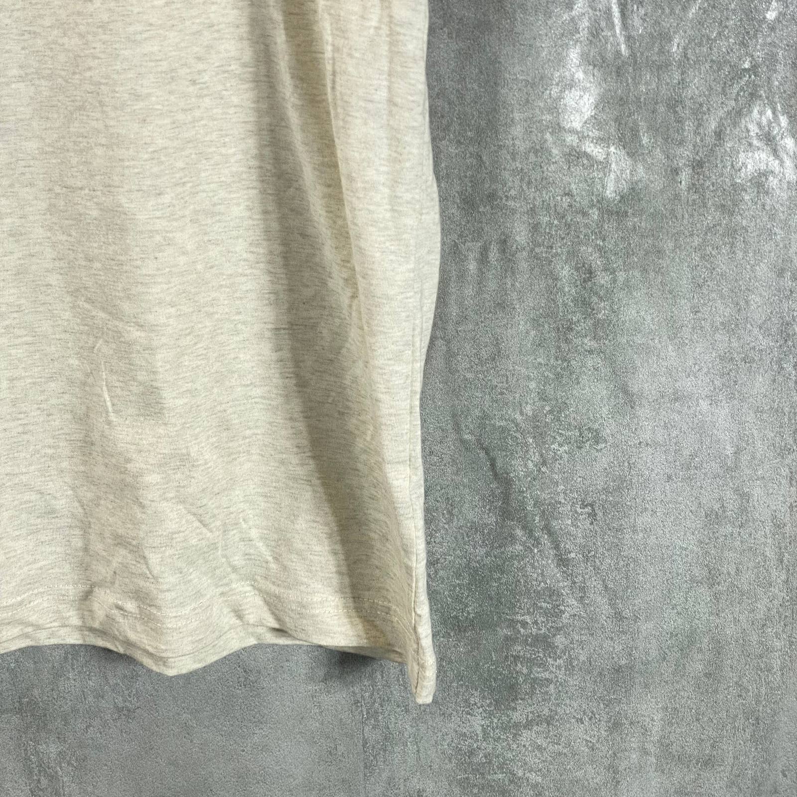 CLUB ROOM Men's Tan Solid Crewneck Classic-Fit Short-Sleeve T-Shirt SZ L
