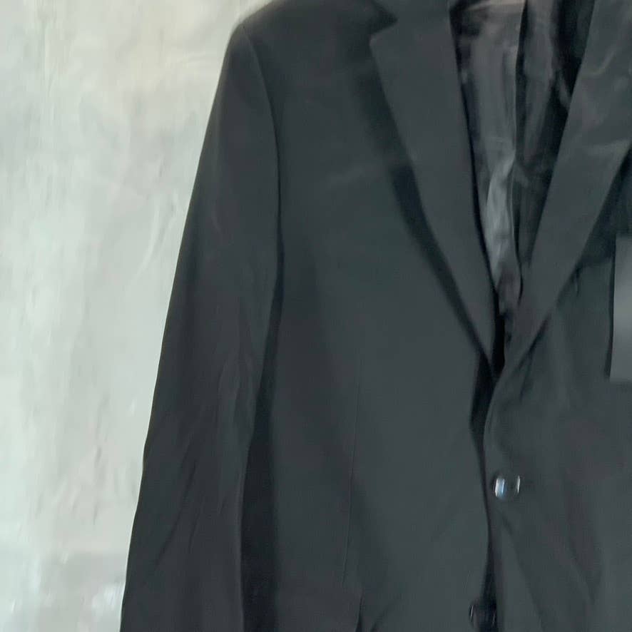 MARC NEW YORK Men's Black Modern-Fit Two-Button Suit Jacket SZ 40R