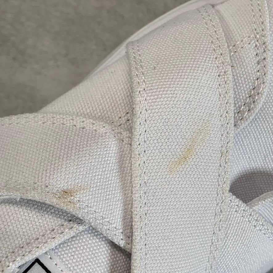 GOATS Women's White Canvas The 728 Cross Straps Platform Slip-On Sneakers SZ 9