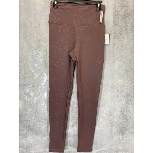 LAUNDRY By Shelli Segal Taupe Printed High-Waist Stretch Pull-On Active Leggings SZ M