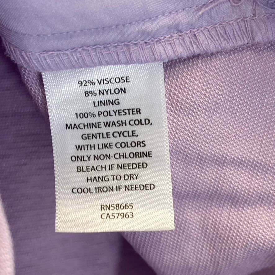 OPEN EDIT Women's Purple Bloom Smocked Drawstring Waist Pull-On Shorts SZ XS