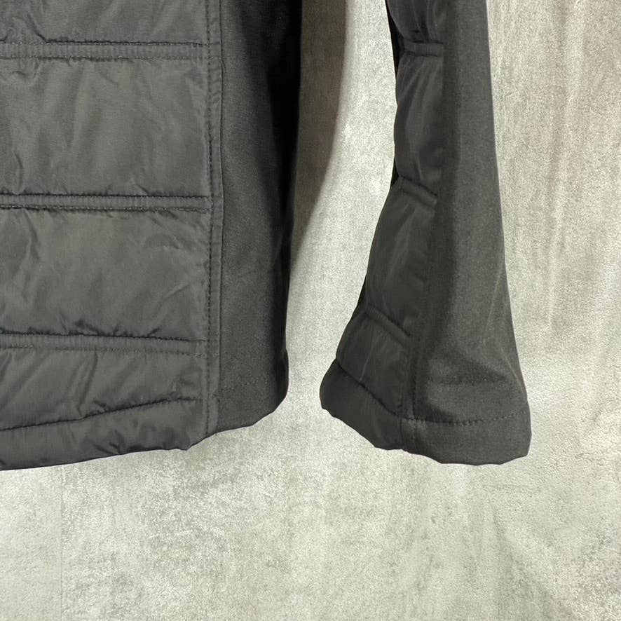 NAUTICA Men's Black Solid Mixed Media Lightweight Water-Resistant Jacket SZ XL