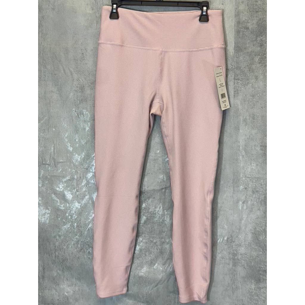 HARMONY & BALANCE Women's Lilac Ribbed High-Waist Tummy Control Pull-On Active Leggings SZ L