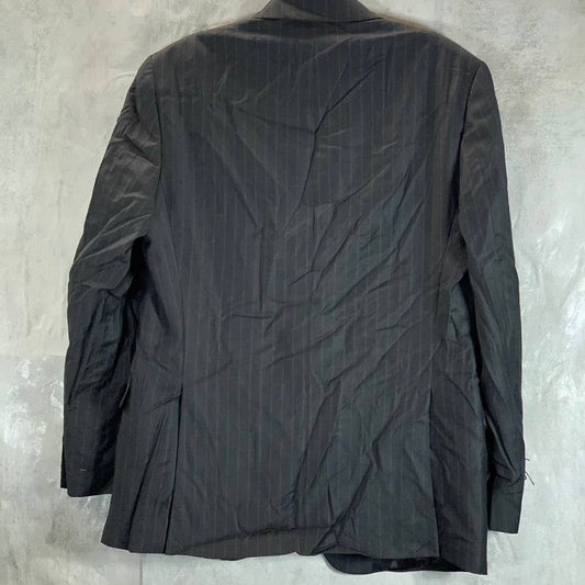 LAUREN RALPH LAUREN Men's Charcoal Long Stripe Ultra Flex Suit Jacket SZ 42L