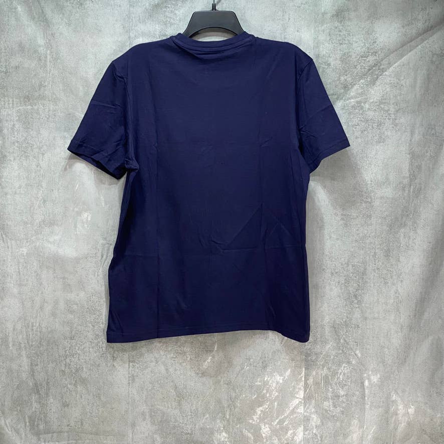 CLUB ROOM Blue Solid Crewneck Tshirt SZ M
