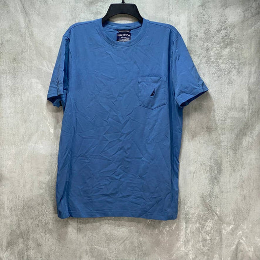 NAUTICA Blue J-Class Pocket Crewneck T-Shirt SZ XL