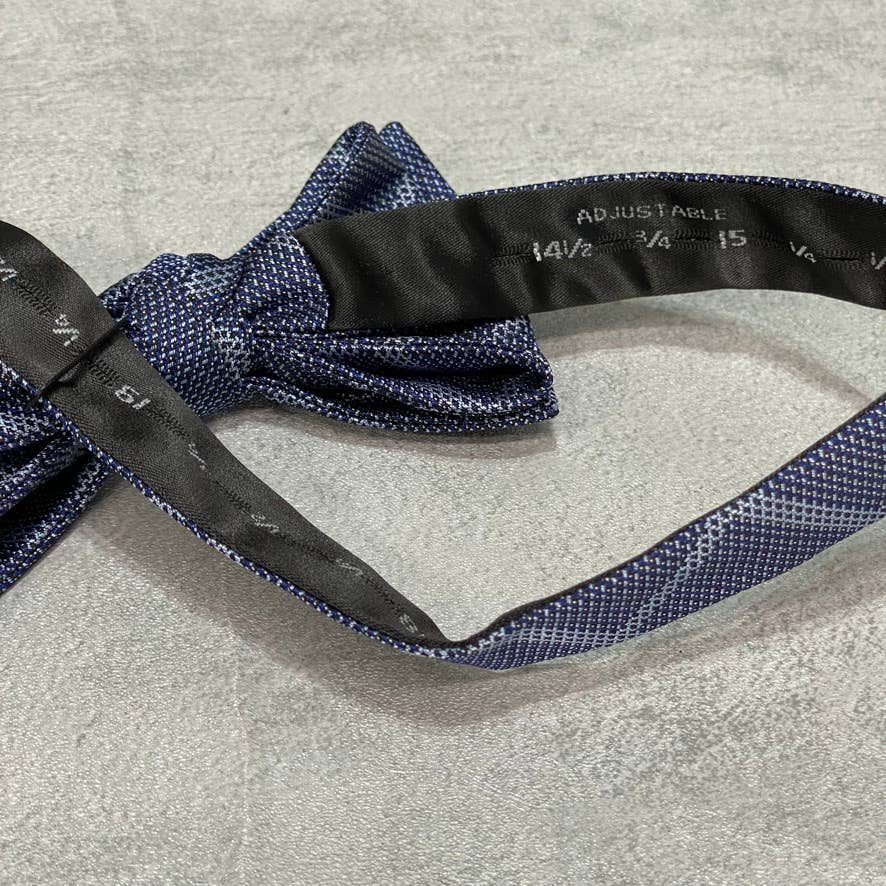 ALFANI Men's Blue Printed Adjustable Bow Tie SZ OS