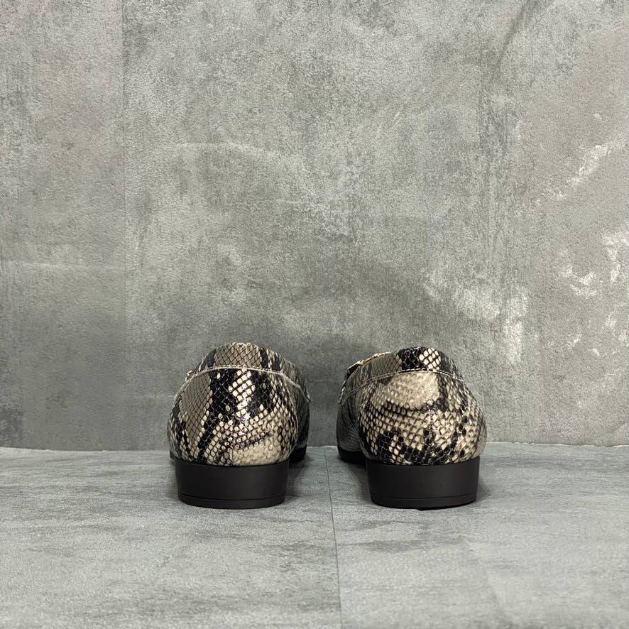 ANNE KLEIN Animal Print Valisity Loafers SZ 6.5