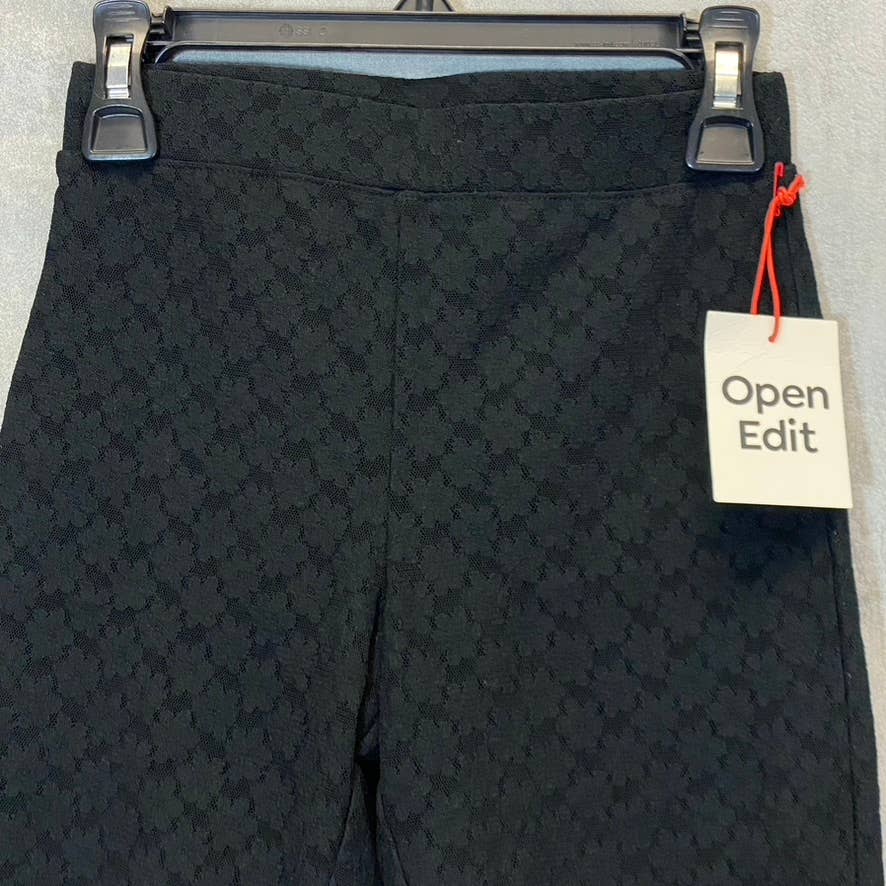 OPEN EDIT Women's Black Lace Pull-On Bike Shorts SZ XS