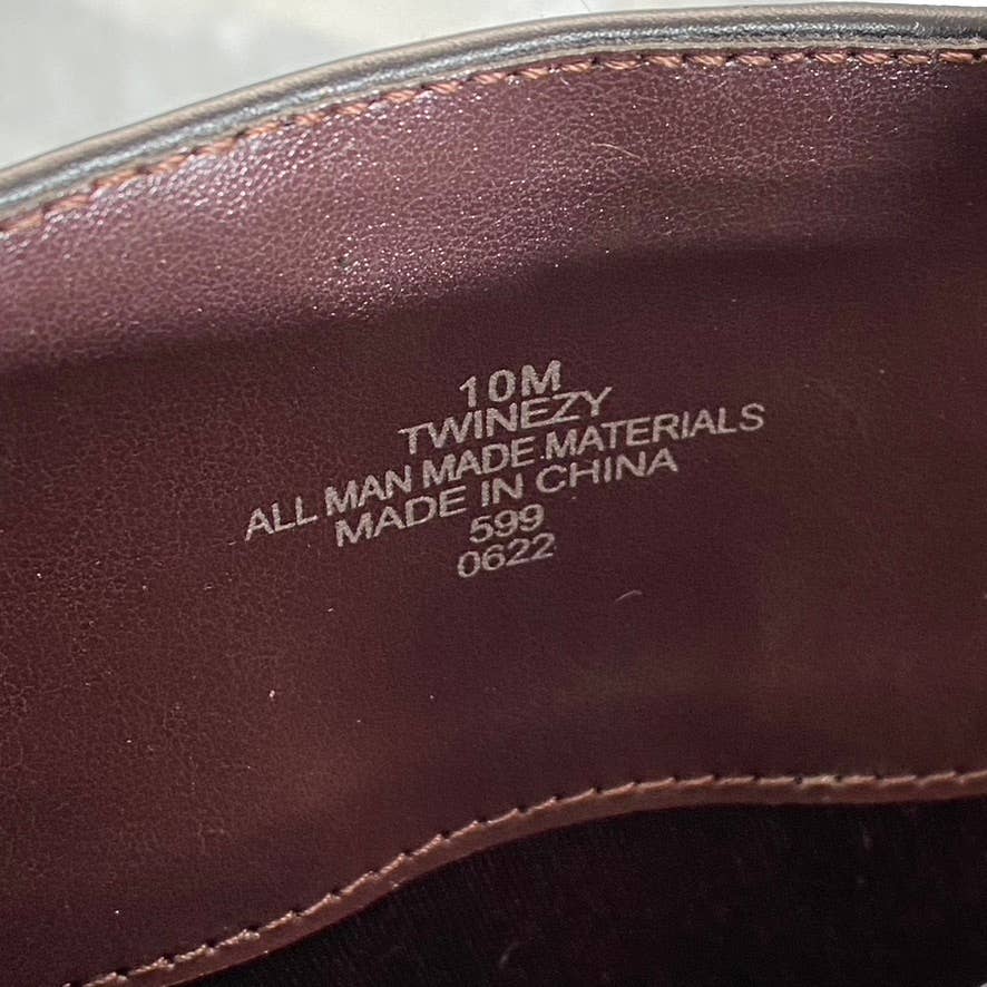 TOMMY HILFIGER Women's Black Inezy Almond-Toe Block-Heel Tall Riding Boots SZ 10