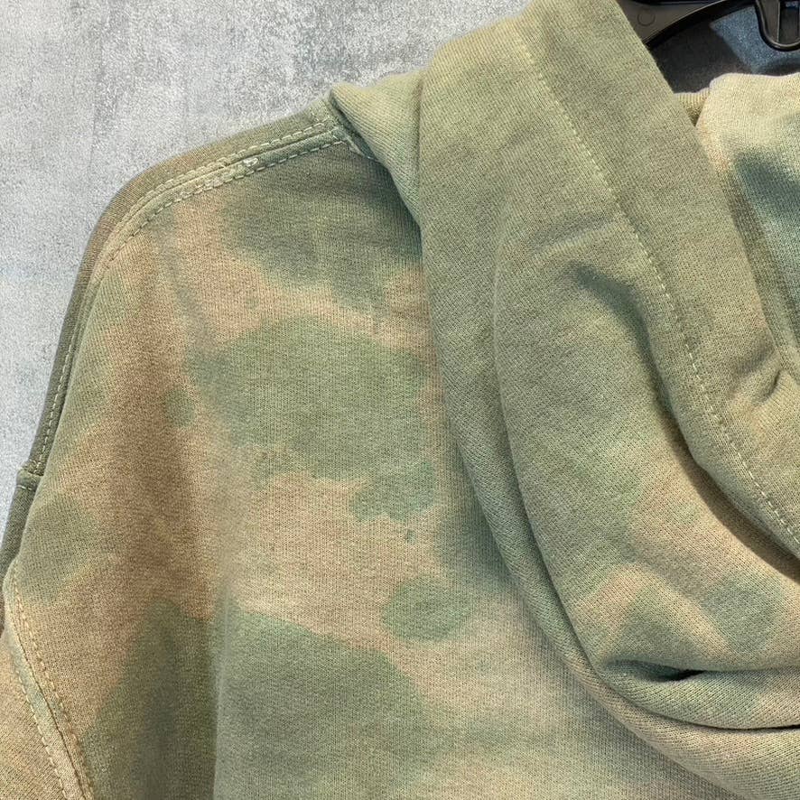 BDG URBAN OUTFITTERS Women's Khaki Tie-Dye Hooded Pullover Sweater SZ XS