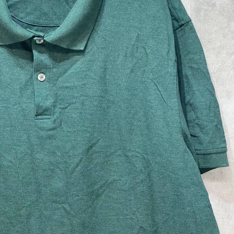 CLUB ROOM Green Classic-Fit Stretch Short Sleeve Polo Shirt SZ 2XL