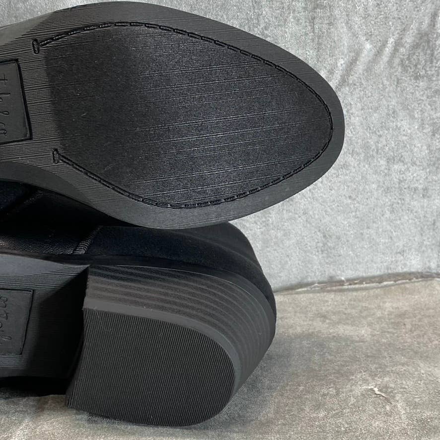 STYLE & CO Women's Black Wileyy Almond-Toe Block-Heel Ankle Booties SZ 6.5