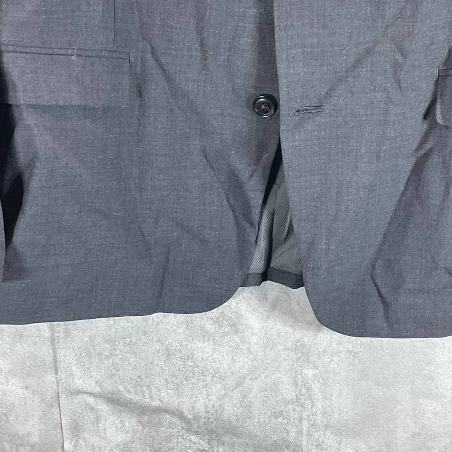 BAR III Men's Charcoal Two-Button Slim-Fit Wool Suit Jacket SZ 46R