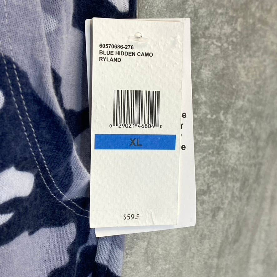 JESSICA SIMPSON Women's Blue Hidden Camo Pull-On 4-Pocket Jogger Pants SZ XL