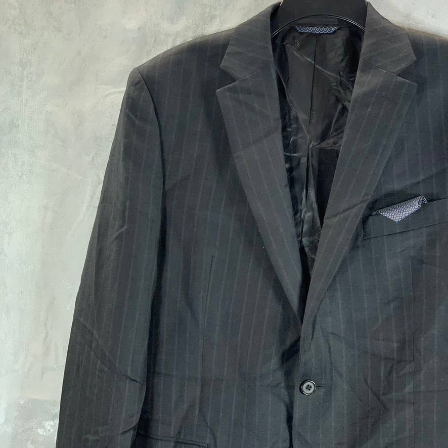 LAUREN RALPH LAUREN Men's Charcoal Long Stripe Ultra Flex Suit Jacket SZ 42L