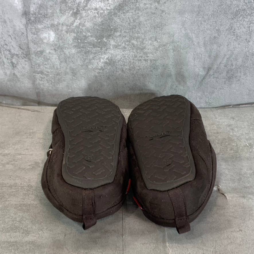 LEVI'S Men's Brown Harlin 2 Microsuede Venetian Slippers SZ M(8-9)
