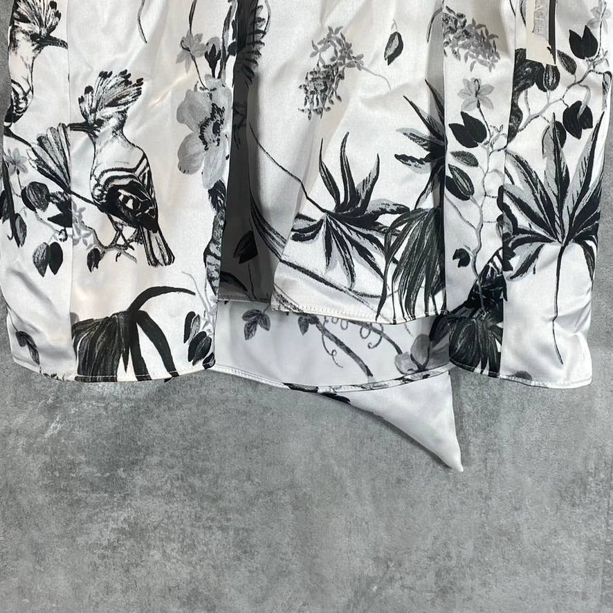 INC INTERNATIONAL CONCEPTS Women's Raina Gardens Printed Keyhole Halter Top SZ M