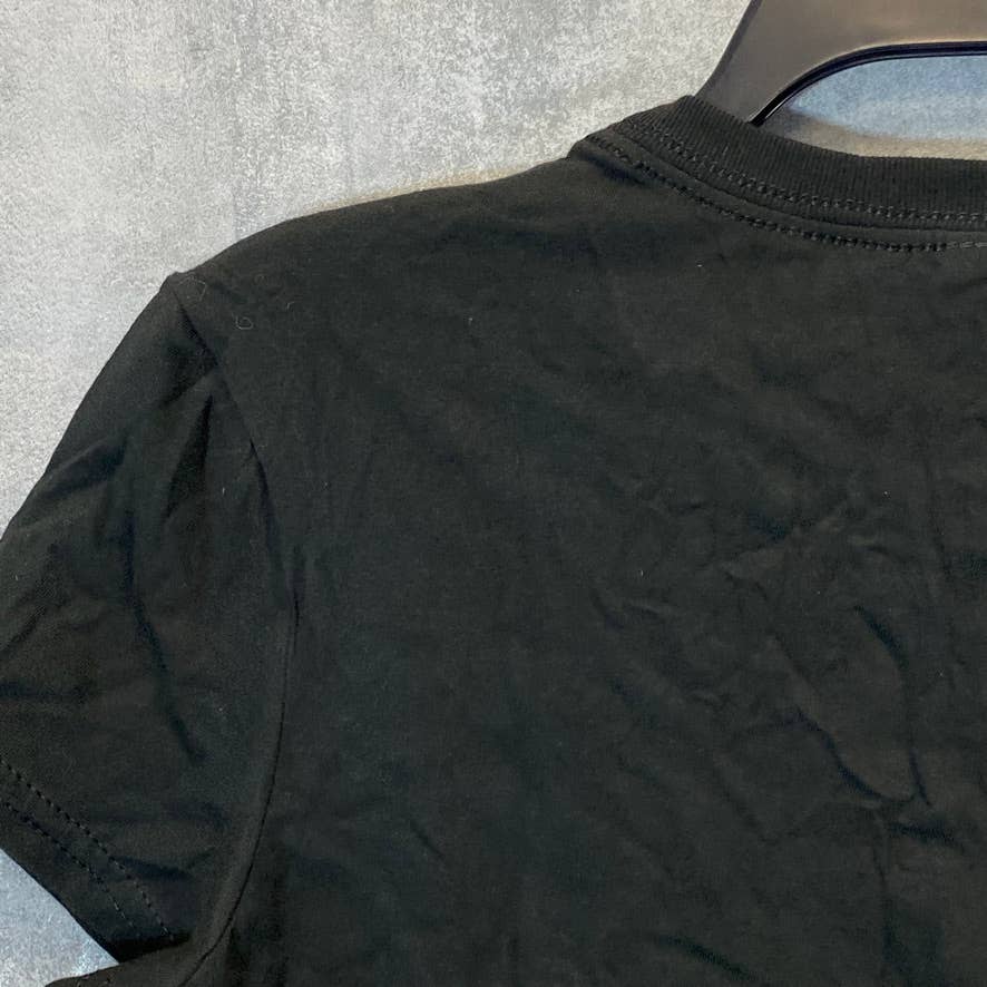 DISTRICT Women's Black Crazy Little Thing Called Love Heart Logo Crewneck T-Shirt SZ L