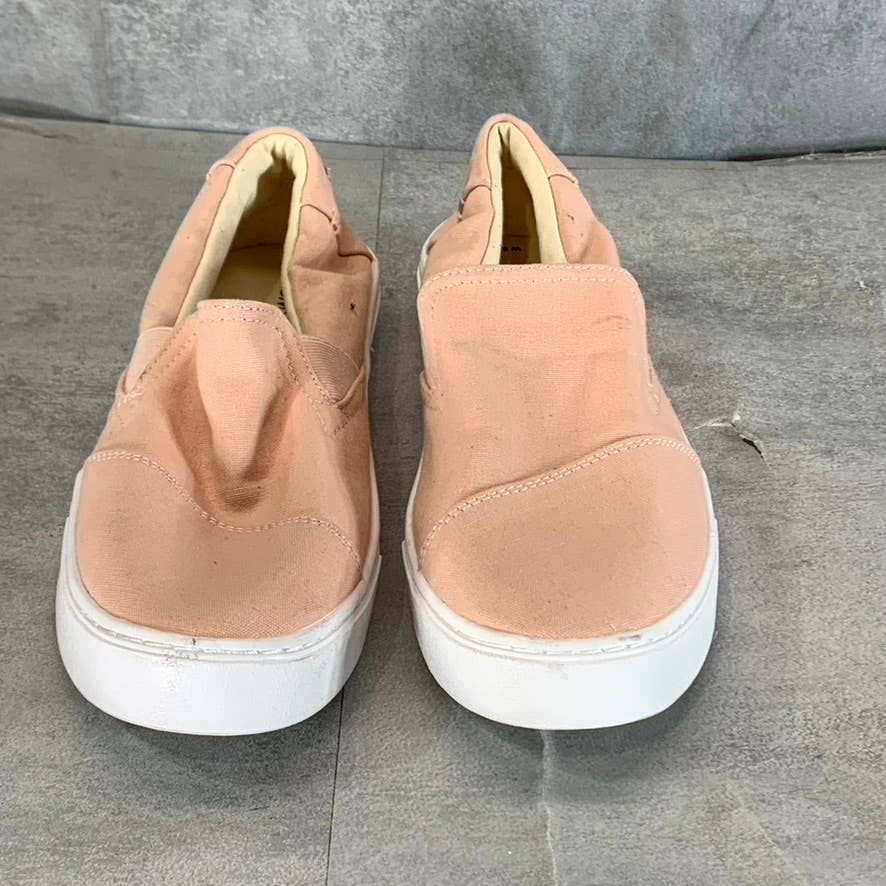 TOMS Women's Salmon Luca Canvas Wrapped Round-Toe Slip-On Sneakers SZ 9