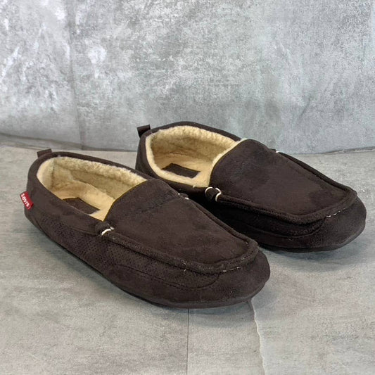 LEVI'S Men's Brown Harlin 2 Microsuede Venetian Slippers SZ M(8-9)