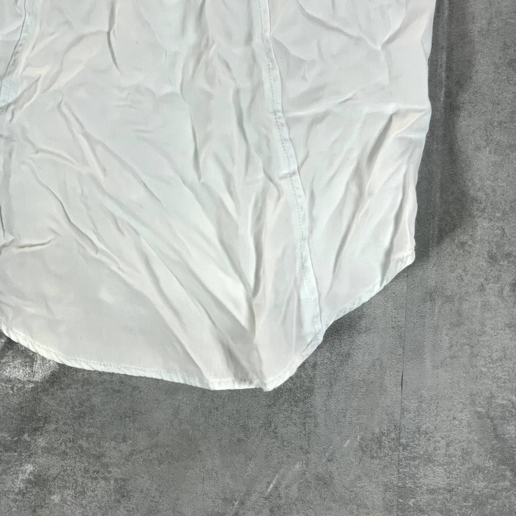 BLACK TAPE Women's Dusty Mint Wash Collared Sleeveless Button-Front Top SZ XS