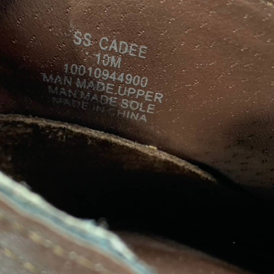 SUN+STONE Women's Brown Cadee Memory Foam Slip-On Block Heel Ankle Booties SZ 10