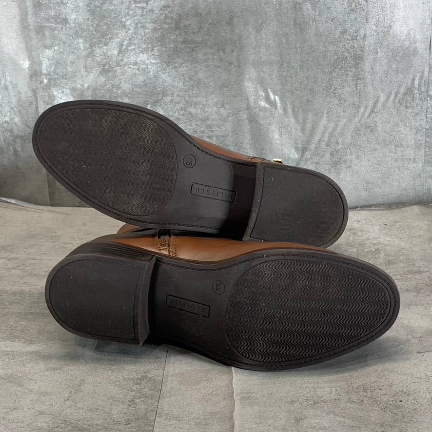 TOMMY HILFIGER Women's Medium Natural Imiera Side-Zip Ankle Boots SZ 9