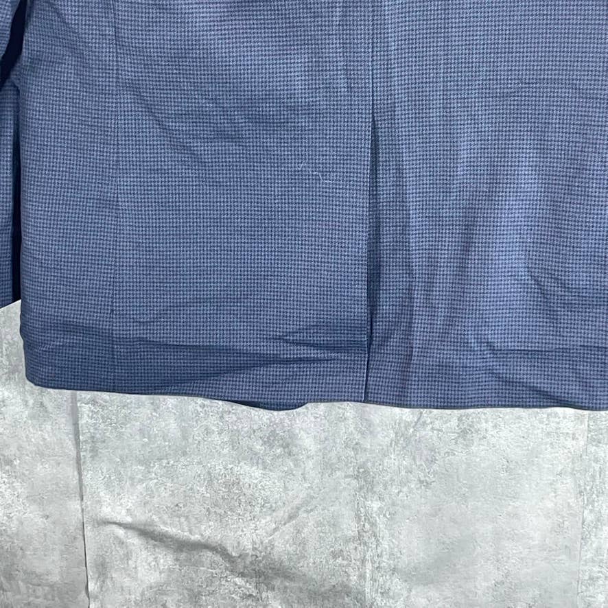 LAUREN RALPH LAUREN Men's Blue Mini Check UltraFlex Classic-Fit Sport Coat SZ41R