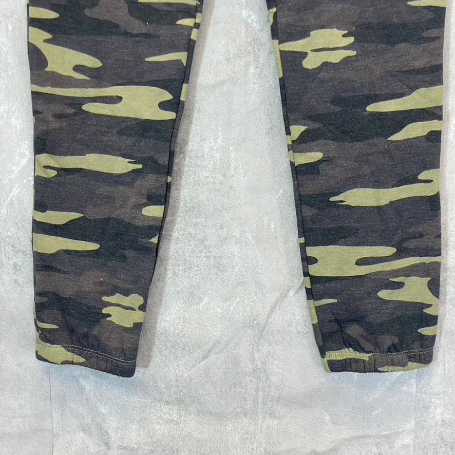 SOCIALITE Women's Green Camo Printed Elastic Drawstring Waist Jogger Pants SZ XS