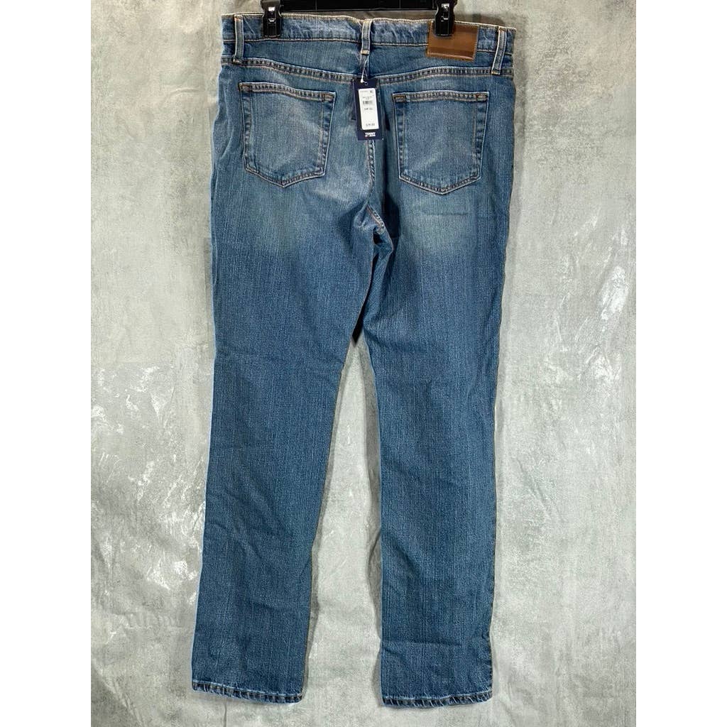 TOMMY JEANS Men's Light Wash Straight-Fit Stretch Jeans SZ 34X32