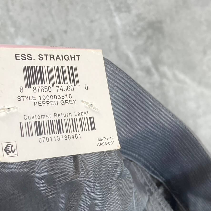 ALFANI Women's Pepper Grey Mid-Rise Modern Straight-Leg Pants SZ 6