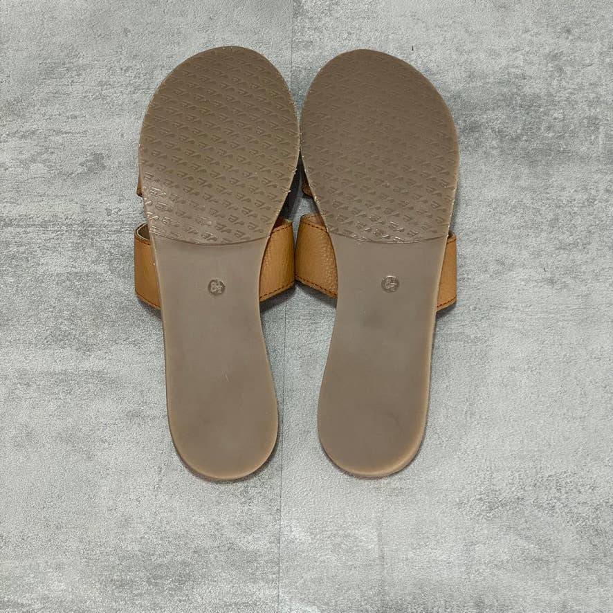 JOURNEE SIGNATURE Tan Walker Slip-On Sandals SZ 8.5