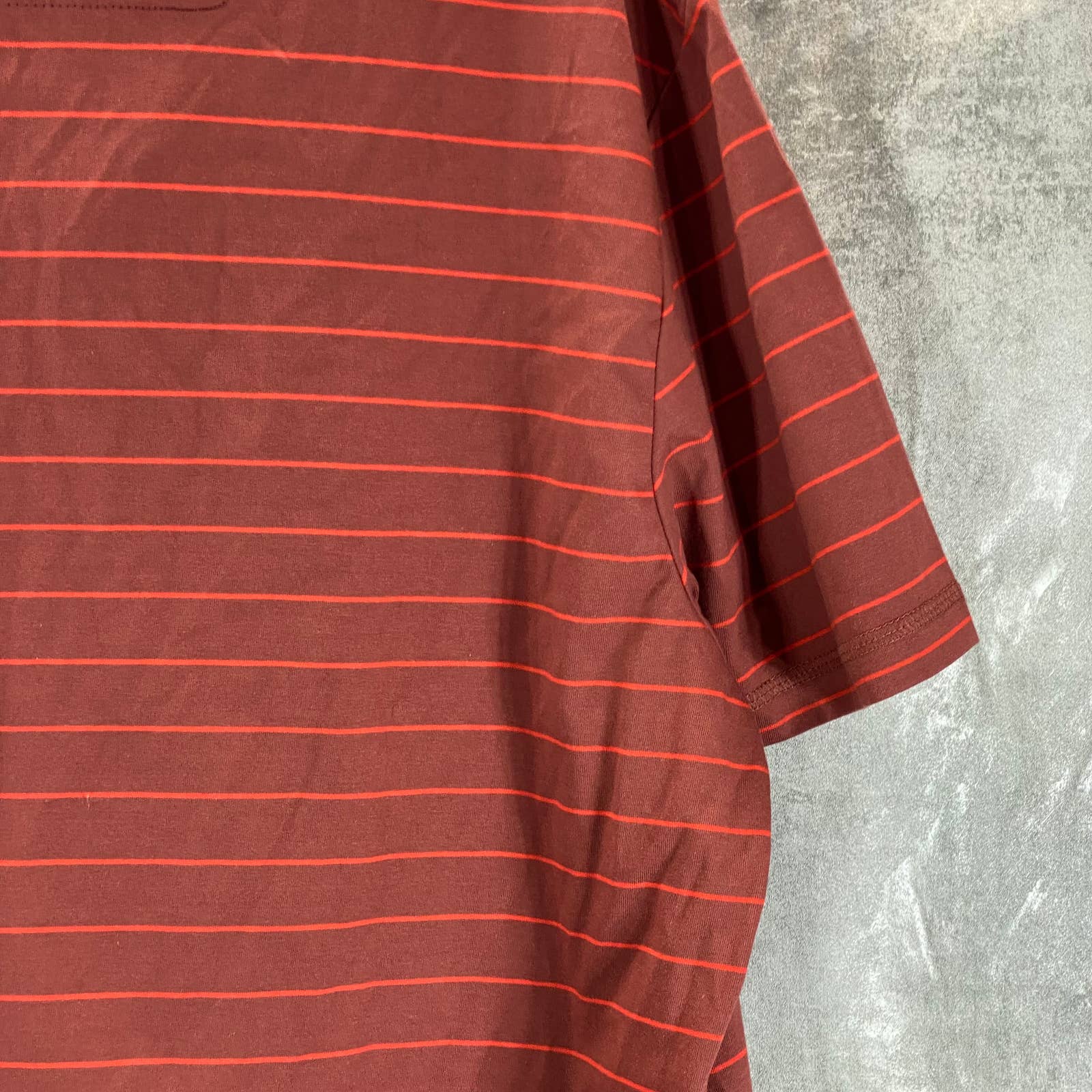 CALVIN KLEIN Men's Apple Butter Regular-Fit Smooth Cotton Stripe Polo SZ 2XL