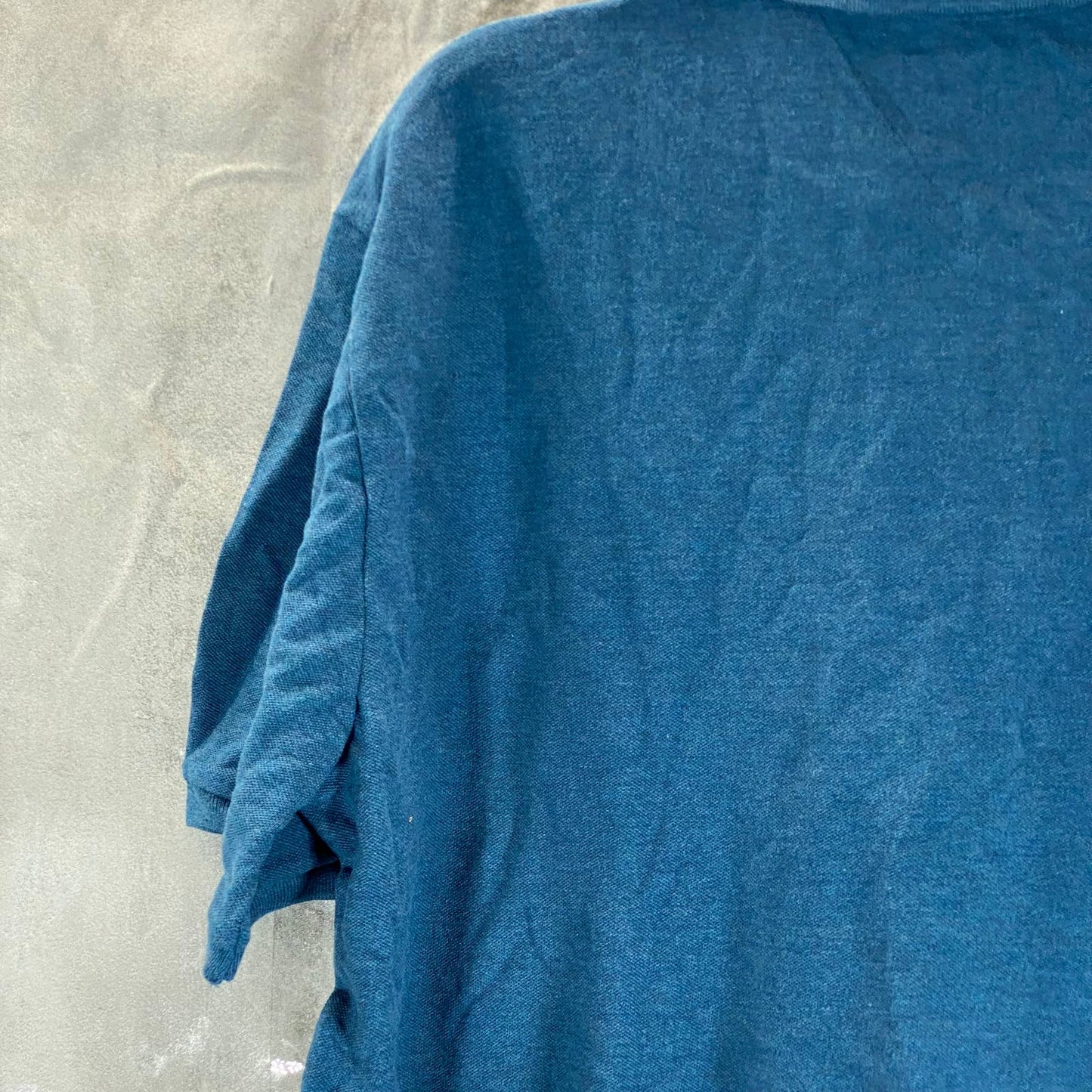 TOMMY HILFIGER Men's Blue Classic-Fit Two-Button Short-Sleeve Polo Shirt SZ L