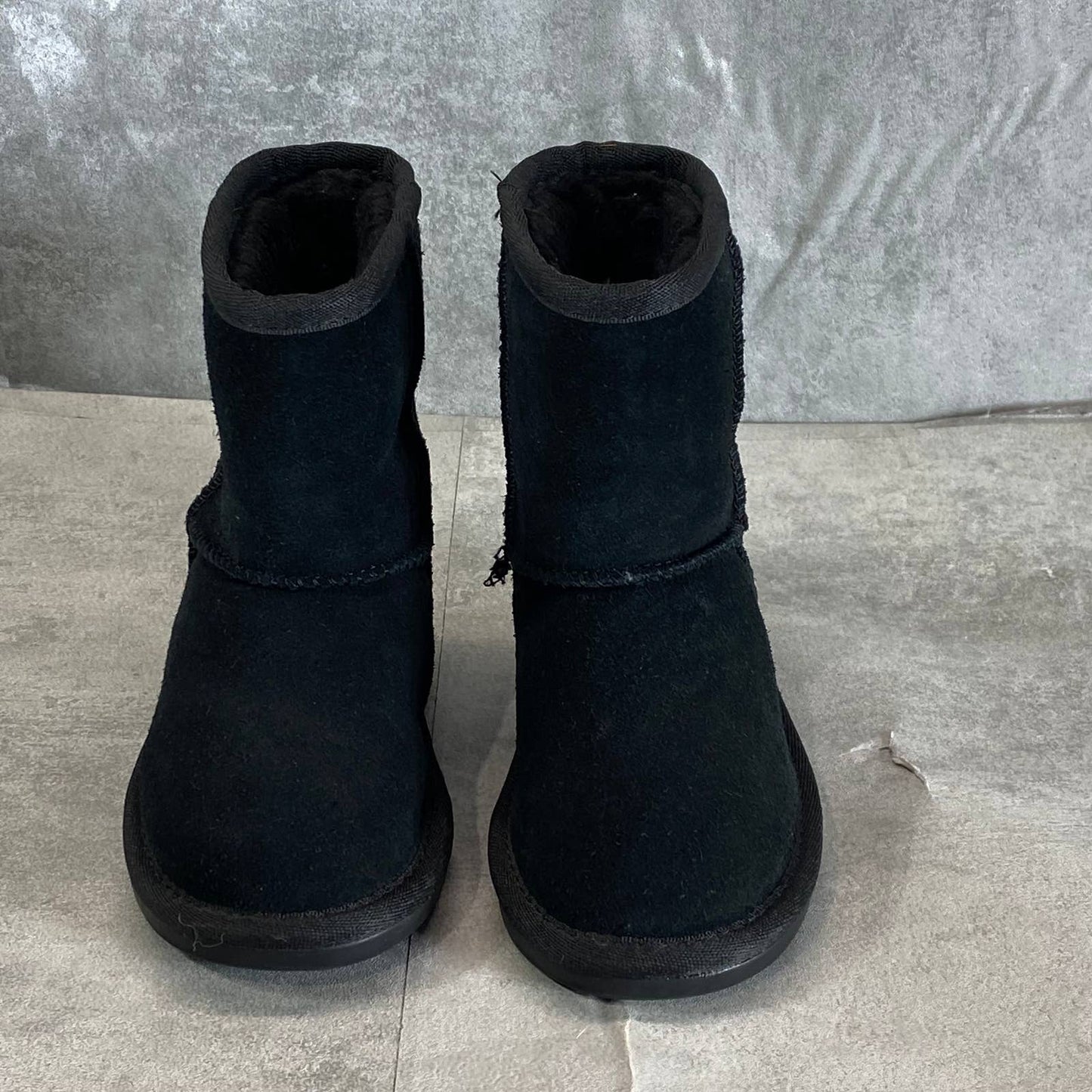 KOOLABURRA By UGG Toddler's Black Suede Koola Pull-On Short Boots SZ 7