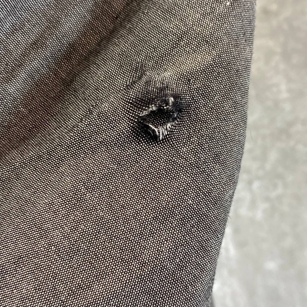 BAR III Men's Charcoal Chambray Slim-Fit Stretch Button-Up Long-Sleeve Shirt SZM