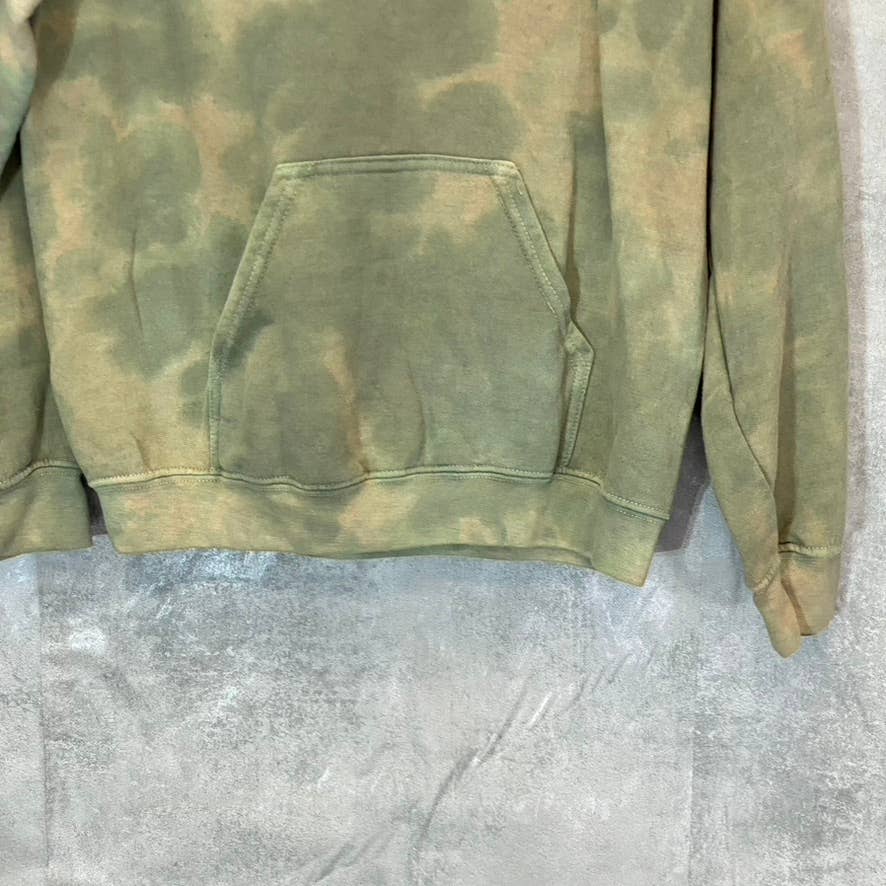 BDG URBAN OUTFITTERS Women's Khaki Tie-Dye Hooded Pullover Sweater SZ XS