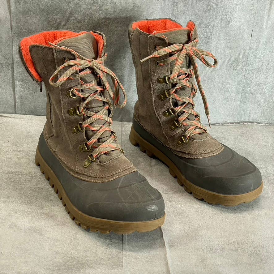 BARETRAPS Women's Mushroom Yasmen Lace-Up Waterproof Boots SZ 10