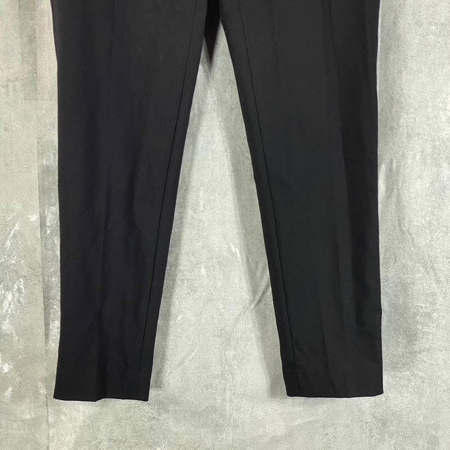 DKNY Women's Petite Black Solid Mid-Rise Essex Skinny-Leg Dress Pants SZ 4P