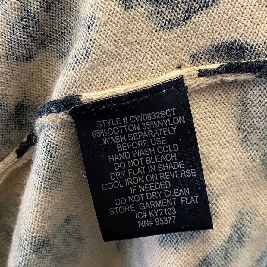 SANCTUARY Essential Women's Tan Leopard Print Halter Top SZ L