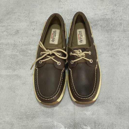 EASTLAND Brown Solstice Boat Shoes SZ 7