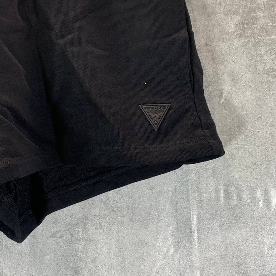 GUESS 1981 Women's Black Solid Mid-Rise Drawstring Sweat Pull-On Shorts SZ XS