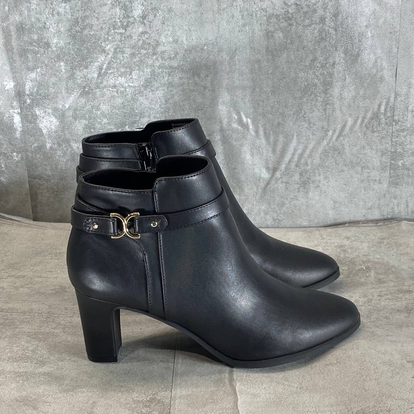 CHARTER CLUB Women's Black Pixxy Almond-Toe Dress Booties SZ 9